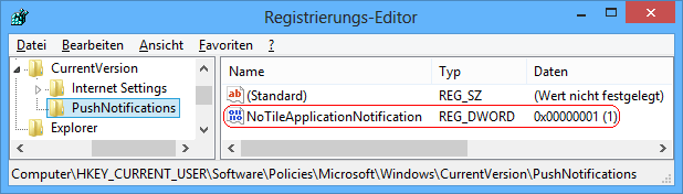 NoTileApplicationNotification