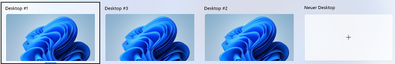 Reihenfolge virtuelle Desktops