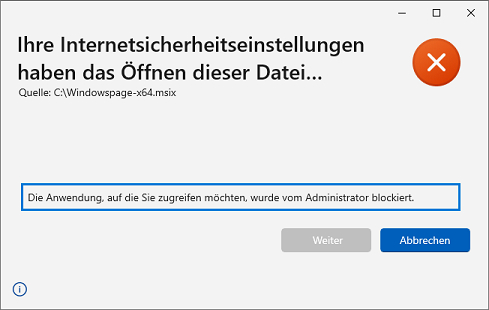 Internetsicherheitseinstellungen