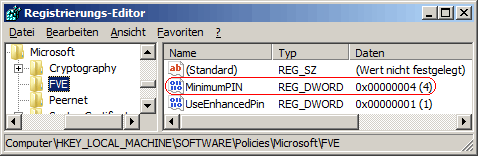 MinimumPIN