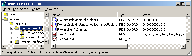 PreventIndexingUncachedExchangeFolders