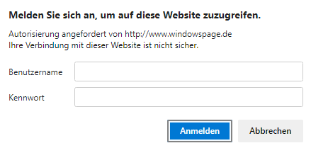 HTTP-Authentifizierung