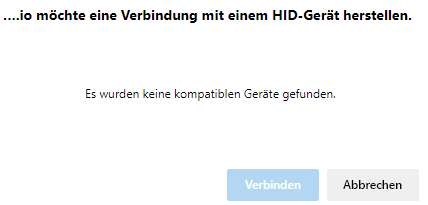 Anforderung HID-Gerät