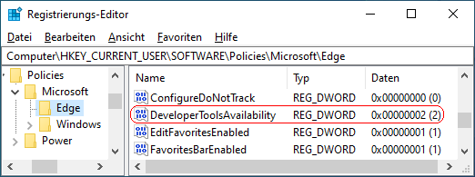 DeveloperToolsAvailability