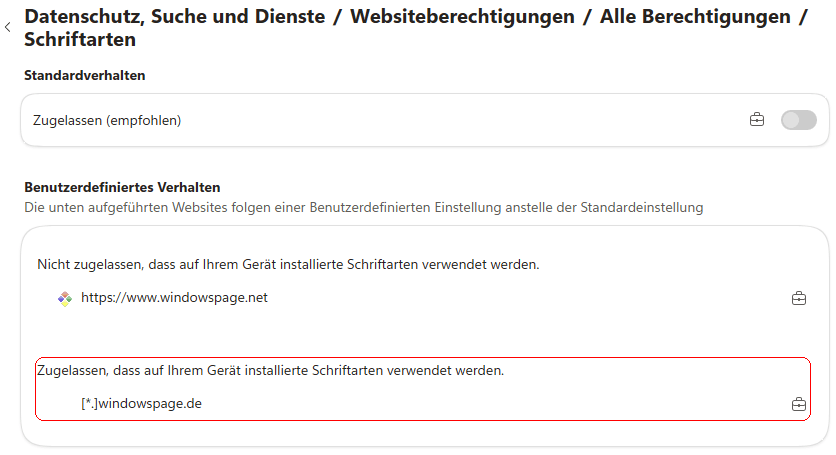 Schriftarten