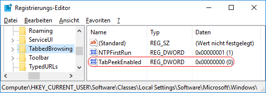 TabPeekEnabled