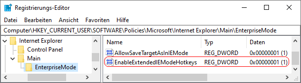 EnableExtendedIEModeHotkeys