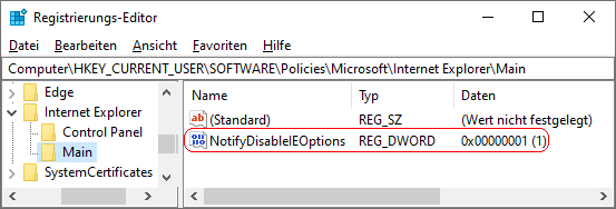 NotifyDisableIEOptions