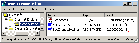 SecChangeSettings