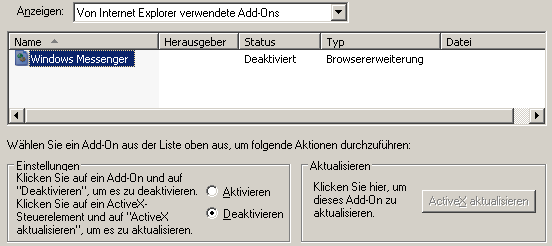 Add-Ons verwalten