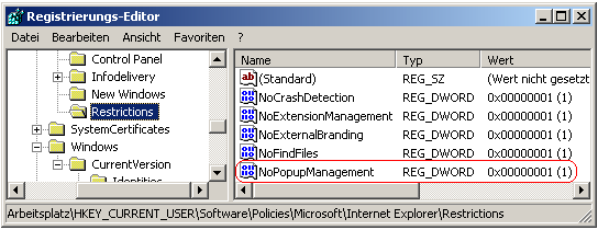 NoPopupManagement