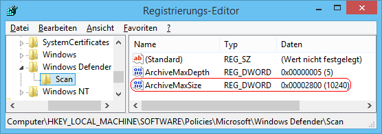 ArchiveMaxSize