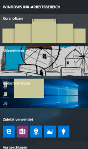 Windows Ink-Arbeitsbereich
