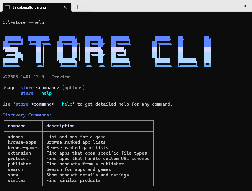 Store CLI