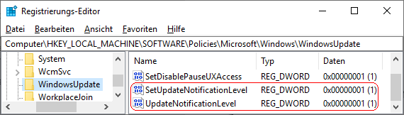 UpdateNotificationLevel