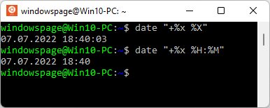 date "+%x %H:%M"