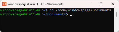 cd /home/windowspage/Documents