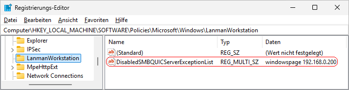 DisabledSMBQUICServerExceptionList
