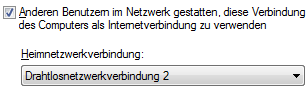 Gemeinsame Internetverbindung