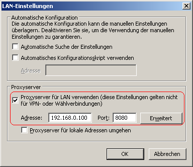 LAN-Einstellungen