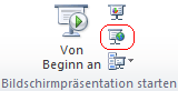 Bildschirmpräsentation starten