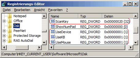 ScanKey, UseDevice, UseKB, UseMouse