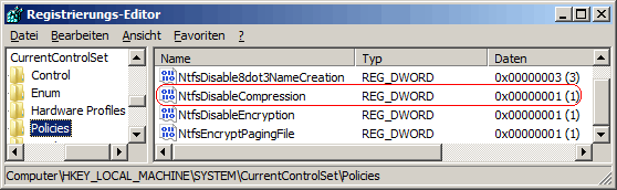 NtfsDisableCompression