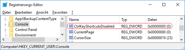 CtrlKeyShortcutsDisabled