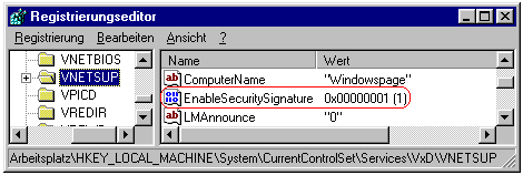 EnableSecuritySignature